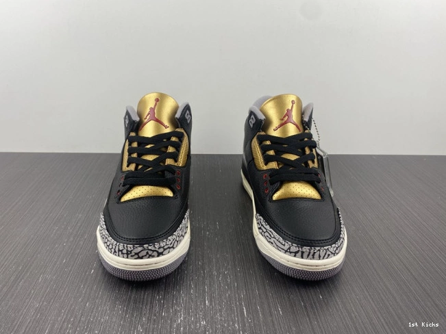 Gold 3 Black Jordan Air CK9246-067 WMNS 0731
